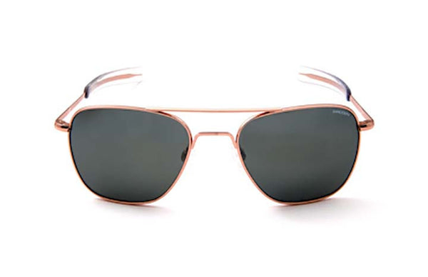 Aviator 55MM Rose Gold - Gray Flash Mirror Lenses